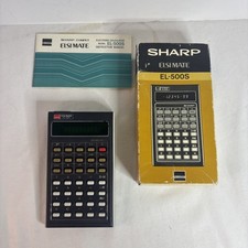 Vintage 1970s Sharp Electronic Calculator ELSI Mate EL-500S Tested / Works