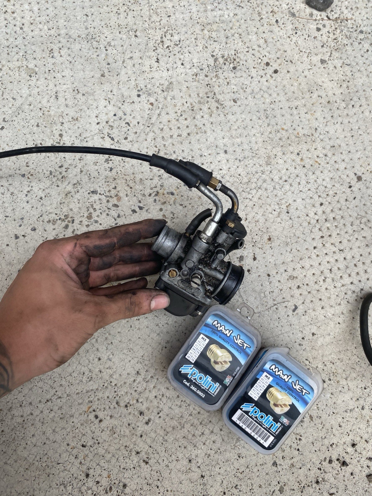 carburatore 21 dell'orto phbg Con Kit Getti E Aria Manuale Paolini