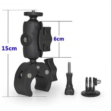 1 Inch Ball Head Mount for Action Cameras Fits 1.6 cm to 4 cm Tube Diameters
