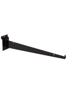 14 inch Black Shelf Bracket for Slatwall - Pack of 5