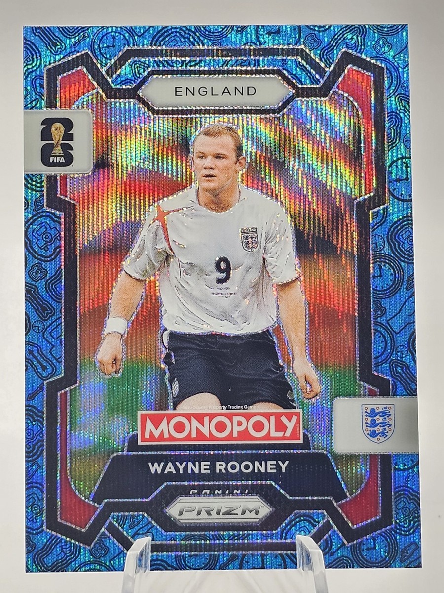 2026 Prizm Monopoly FIFA World Cup Wayne Rooney #27 Blue Wave