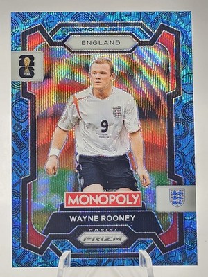 2026 Prizm Monopoly FIFA World Cup Wayne Rooney #27 Blue Wave