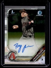 2019 Bowman Draft Chrome Pick Autographs Drey Jameson Auto Arizona Diamondbacks