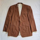 Cubavera Silk Paisley Print Terracotta 2-button Wedding Prom Official Blazer 48L