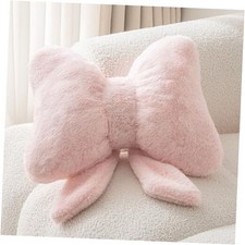 Bow Pillow Throw Pillows Butterfly Shaped Decorative Cute 10 x 8 inch Pink