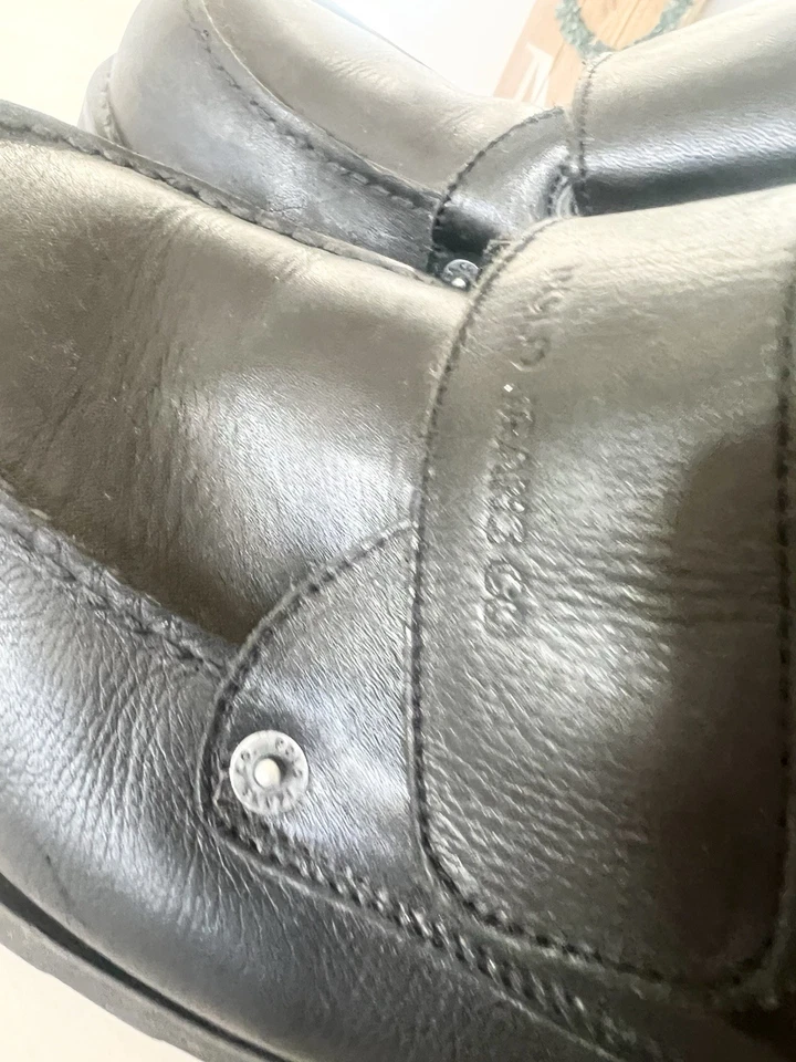 Polo Jeans Co Ralph Lauren Zapatos de Cuero Negro para Hombre 13 D Hecho en Brasil Y2K Foto 3 de 4