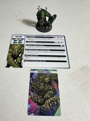 Marvel Crisis Protocol Man Thing Painted With Character And Tactic Cards