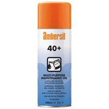 Ambersil 40+ Multipurpose Maintenance Oil Protective Lubricant 400Ml Spray WD40 18.98 per litre