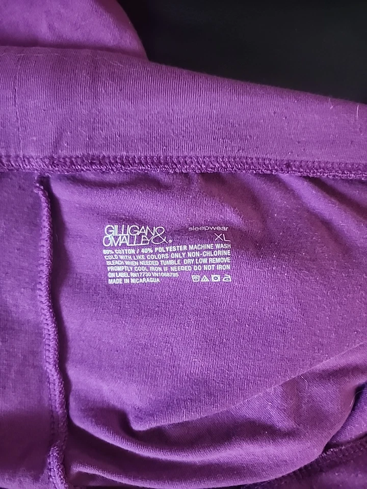 Womens XL Purple Hoodie And Sweat Shorts Set - Image 2 of 4