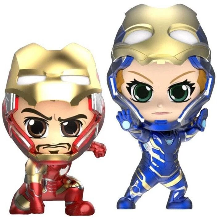 Cosbaby Hot Toys Avengers End Game Iron Man Mark LXXXV y Rescate [versión sin máscara Foto 2 de 2