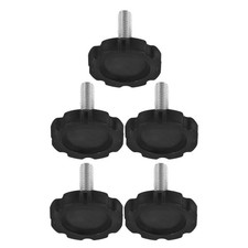 5 Pcs Umbrella Wedge Leg Screws Base Bolt M8 Thread Star Knob Beach
