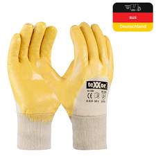 Nitrilhandschuhe  Arbeitshandschuhe Gelb Gartenhandschuhe Handschuhe Texxor NEU
