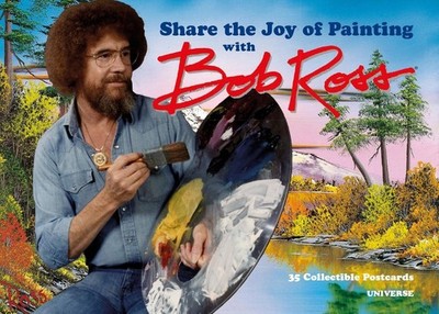 Share the Joy of Painting with Bob Ross: 35 Postcards by Bob Ross Paperback Book