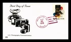 DR JIM STAMPS US COVER PHOTOGRAPHY FDC HAND CANCEL GLEN THERMOGRAPHED CACHET