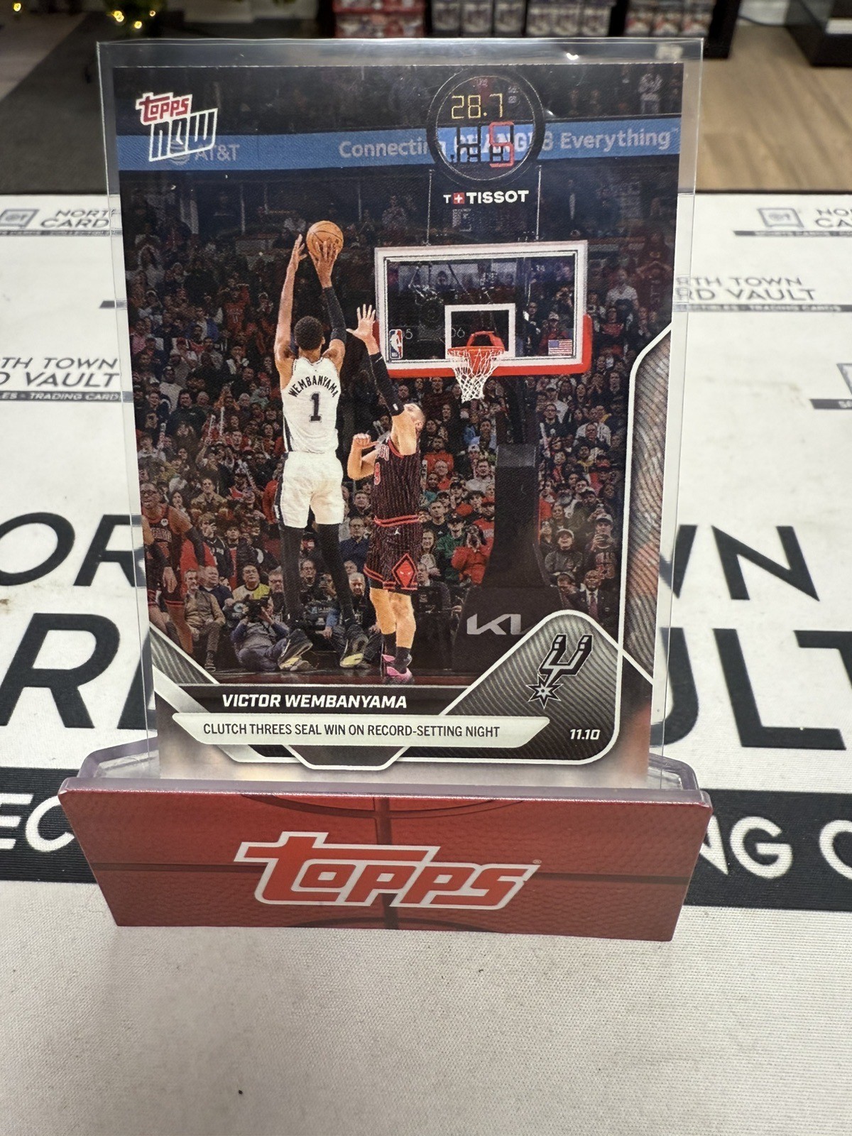 Victor Wembanyama 2025-26 NBA Topps NOW Card #49 Spurs - Presale