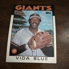 Topps 1986 Vida Blue #770 San Francisco Giants MLB Baseball Card Base