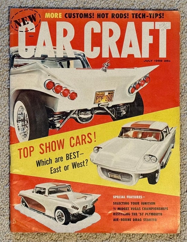 WoW! Vintage! Original!  1959 CAR CRAFT Magazine! July 1959!! **FIFTIES** L@@K!
