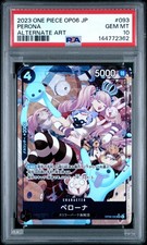 2023 ONE PIECE JAPANESE OP06-WINGS OF THE CAPTAIN ALTERNATE ART PERONA PSA 10