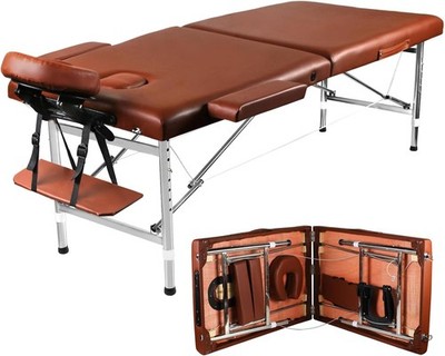 New Massage Table Massage Bed Spa Bed 84'' Long Portable 2 folding W/ Carry Case