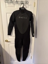 O'Neill Mens Reactor II 3/2MM Back Zip Full Wetsuit Black Size Large/Short NWT