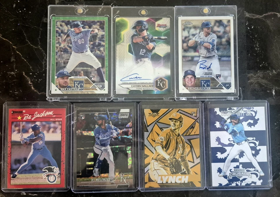 Colección de 155 cartas de Kansas City Royals 2 autos 10 series, paralelos, etc + carpeta Foto 2 de 4