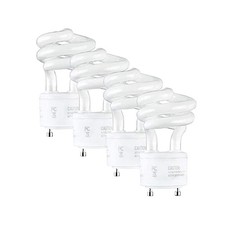 SLEEKLIGHTING 13Watt T2 Spiral CFL GU24 2 Prong Light Bulb Base 2700K 900lm -...