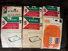 6 paczek vintage krawężnik krawiecki Dritz and Singer Tracing Paper Craft Supply