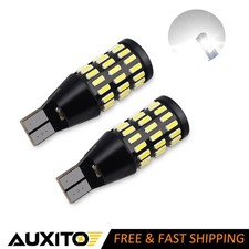 Pair T15 W16w T16 921 912 White Led Reverse Light Bulb 4014smd 54h 6000k Auxito