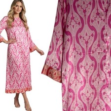 $188 NWT TUCKERNUCK L Hyacinth House shift MIDI dress PINK orange WHITE CRUISE