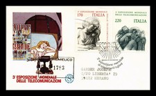 Dr Jim Stamps Italy 3rd World Telecommunications Fair Rome 1979 First Day Cover