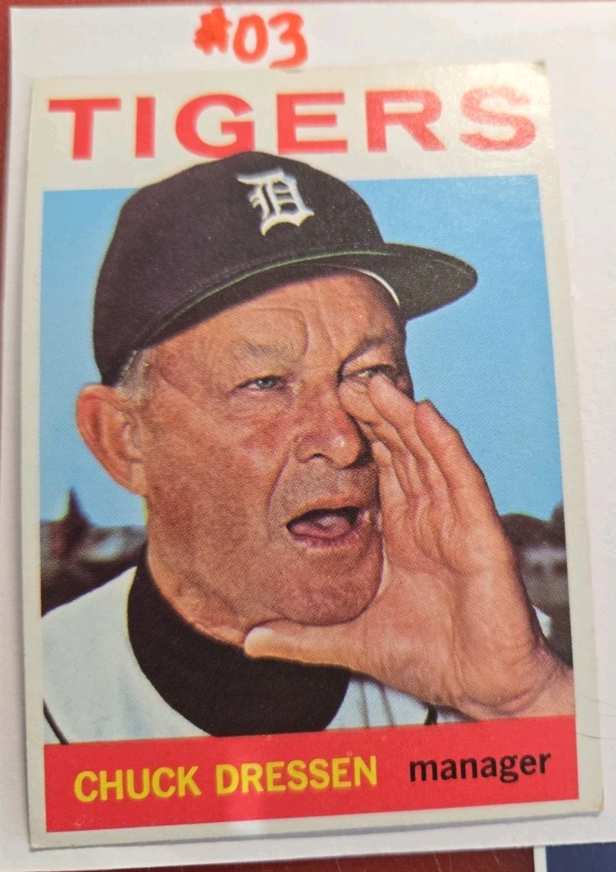 1964 Topps #443 Chuck Dressen - EX+ Set Break! (#03)