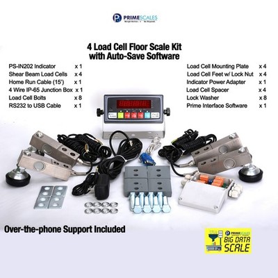Floor Scale / Platform Scale Kit Load Cell Capacity 5Klbs
