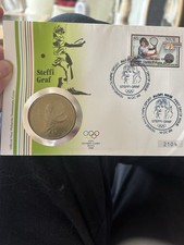 5 Dollar Numisbrief „Steffi Graf 14.10.1988 - Olympische Spiele Seoul“
