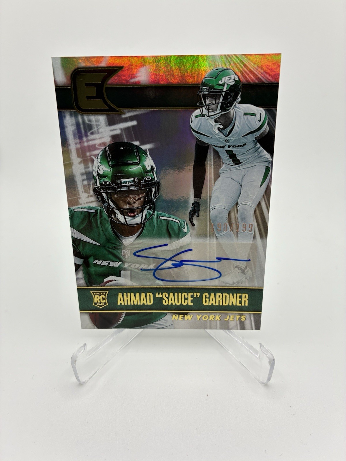 2022 Panini Chronicles Essentials /199 Ahmad Gardner Sauce Rookie Auto RC