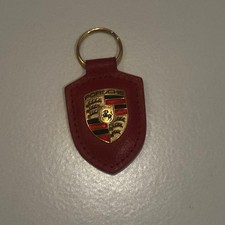  PORSCHE Crest key chain red /Only USA DDP shipping
