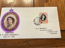 QEII édition couronnement Barbade 1953