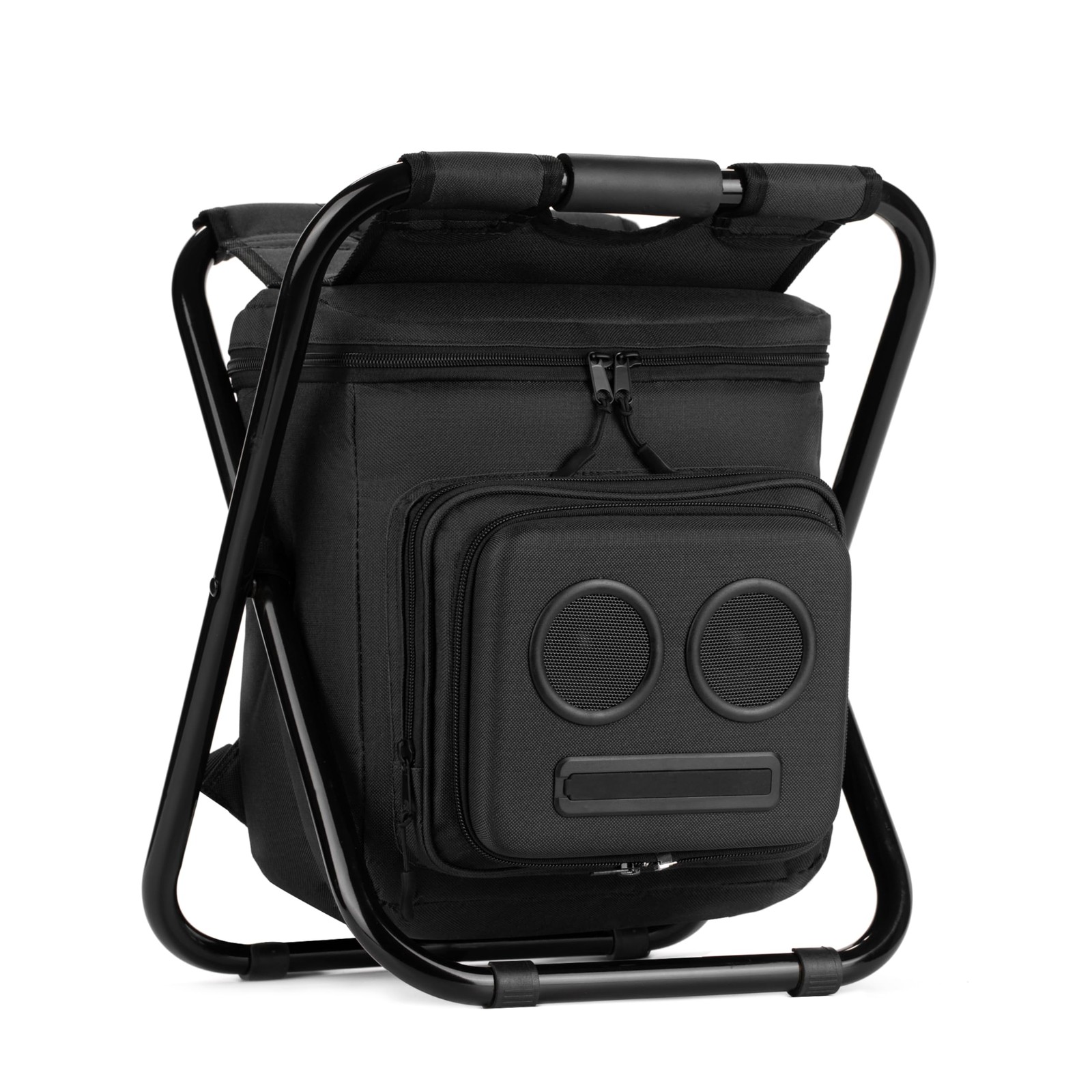 Backpack Cooler Chair with Speakers. 20-Watt Bluetooth Speakers for Parties/F...