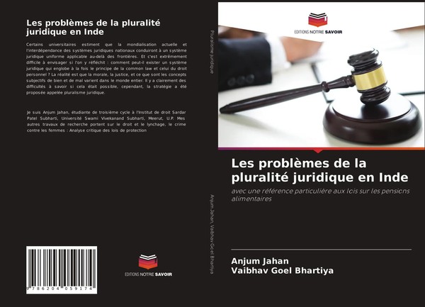 Anjum Jahan (U. A.) | Les ProblèMes De La Pluralité Juridique En Inde | Buch-image