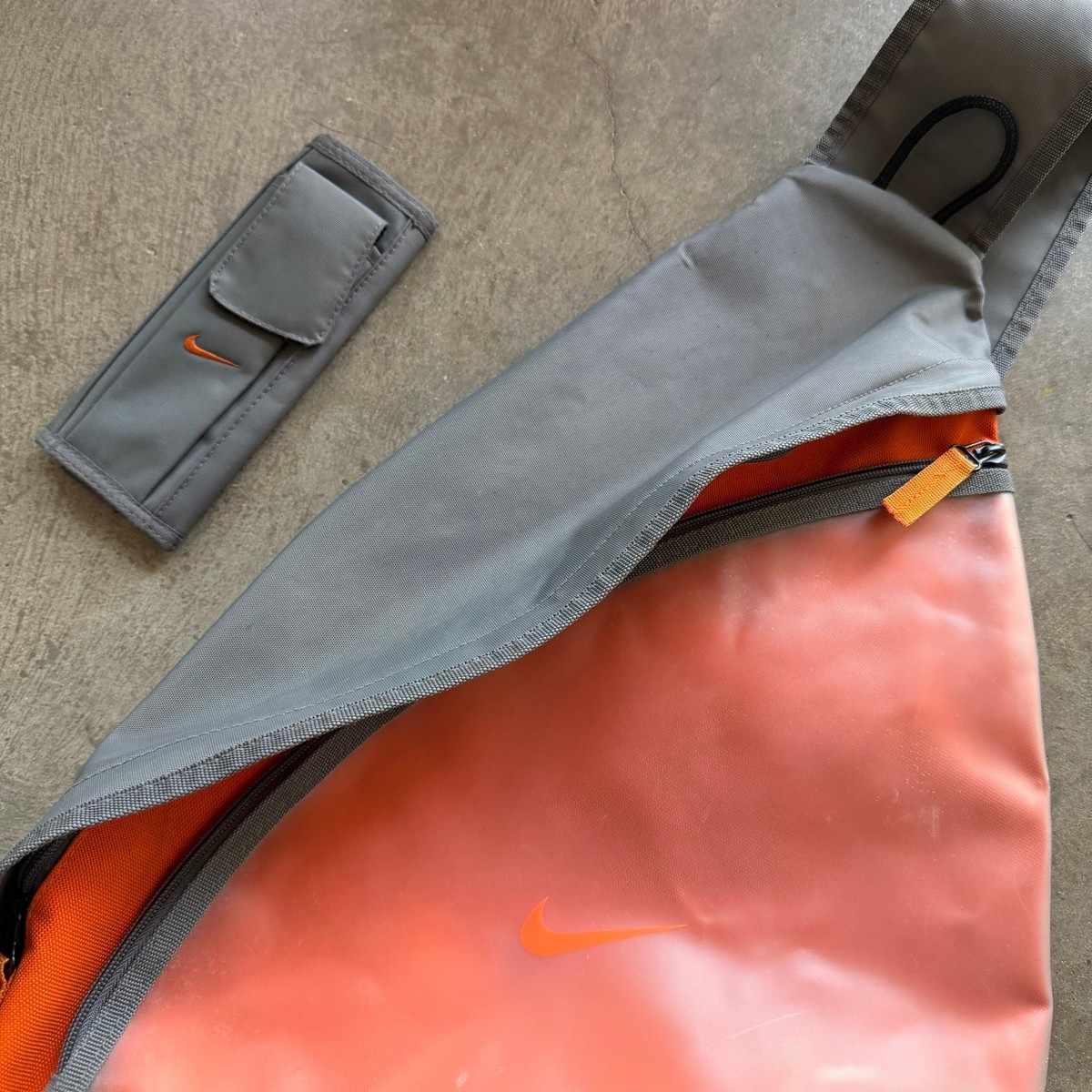 Rare Vintage Y2K Nike Crossbody Sling Bag Grey/Orange | eBay