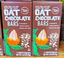 Trader Joes OAT Chocolate Bars 2.65oz 75g (2 ...
