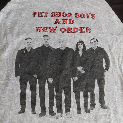 New Order Pet Shop Boys Unity Tour 2022 Shirt Raglan Size Medium Hollywood Bowl - Picture 2 of 5