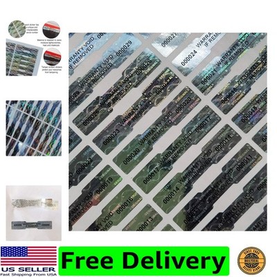 540 Tamper Proof Hologram Stickers High Security Tamper Evident Seal  Void Do...