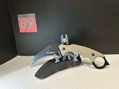 BOKER MAGNUM Spike Fixed Knife Karambit 4.02'' Hawkbill Blade 440A G10 - 02SC028