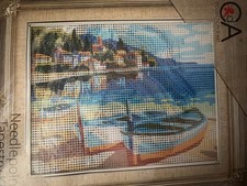 Collection D Art Printed needlepoint tapestry kits With Floss Needle 20x25 Cm
