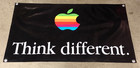 Banner Poster APPLE THINK DIFFERENT Schild Werbung