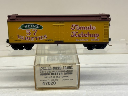 Micro trenes Kadee escala N MTL 47020 Heinz tomate ketchup HJHCo 3016 refrigerador de madera | Zustand: New