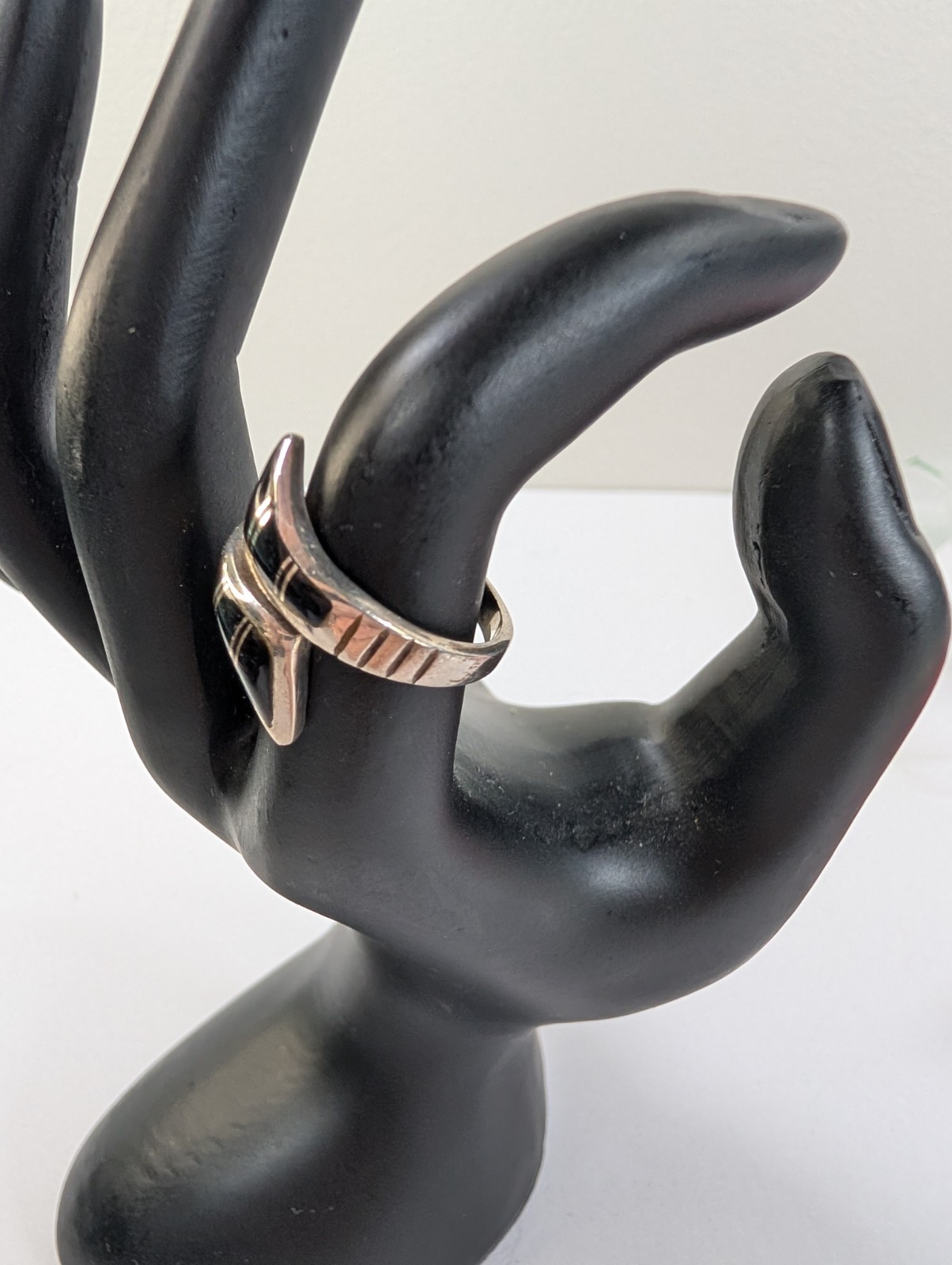 Sterling Silver DDC Accented Statement Ring with … - image 5