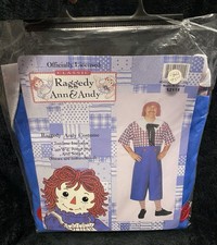 Officially Licensed Classic Raggedy Andy Adult Halloween Costume. One Size.