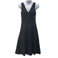 J McLaughlin Linen Tank Dress 2 Faux Wrap Party Evening Cocktail Wedding Guest