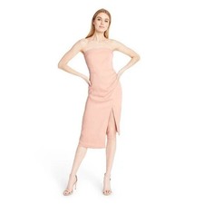 Cushnie For Target Gorgeous Blush Pink Strapless Dress With Side Slit Size 16